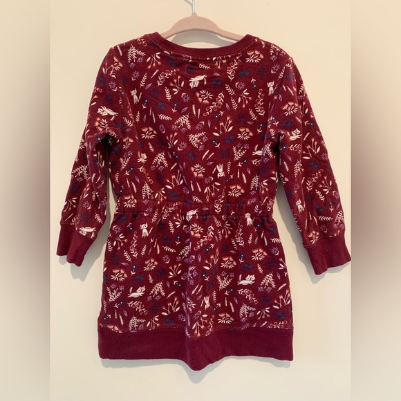 Roots long sleeve maroon colour dress. Size 2. - Picture 2 of 6